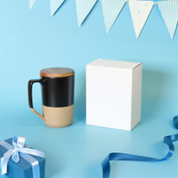 Ceramic Mug Box: 4.75" W x 3.5" L x 6.25" H