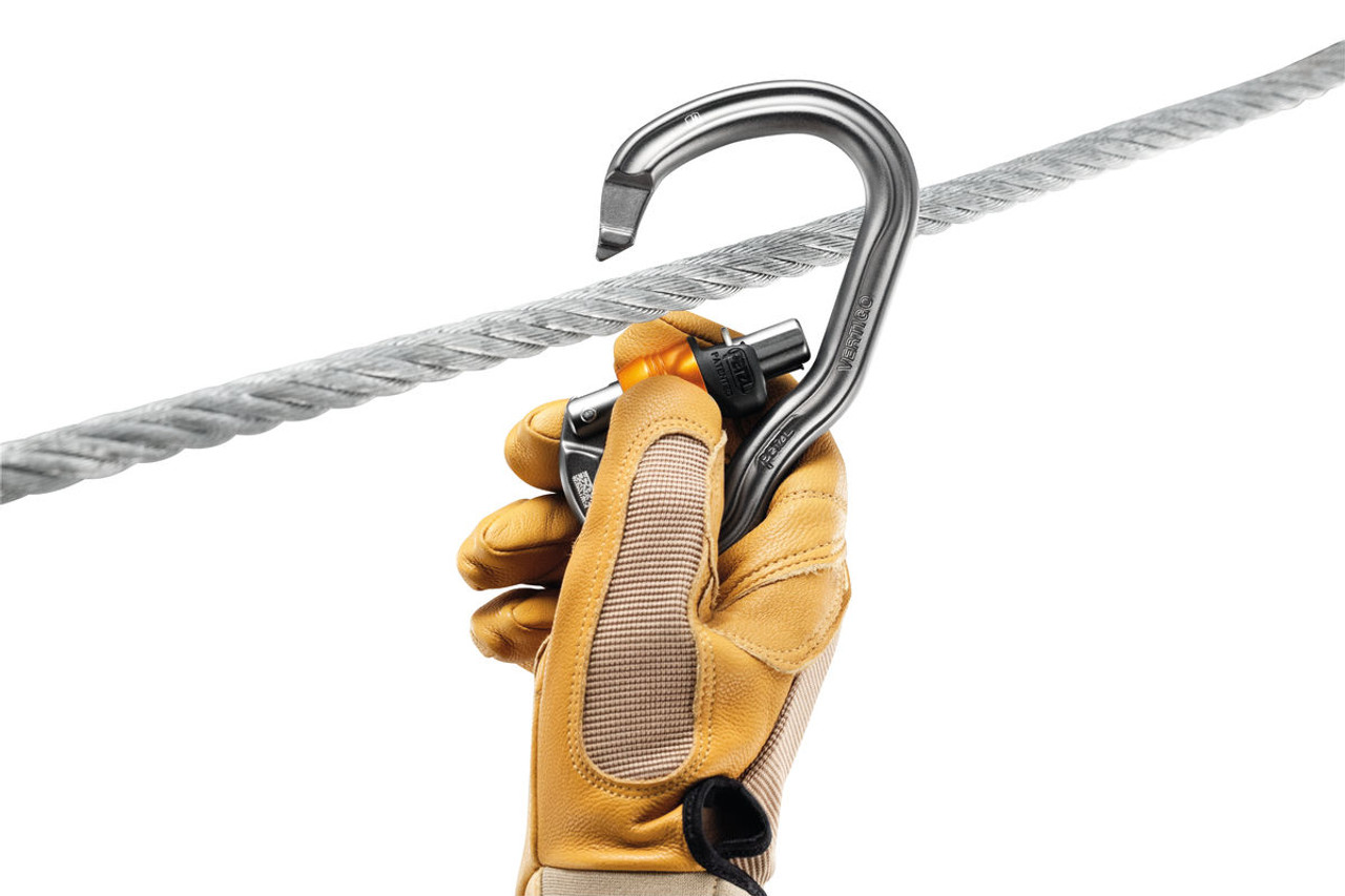 Mousqueton à verrouillage Vertigo Wire Lock M40A WLU Petzl