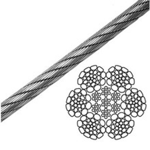 3/8" IWRC Galvanized Super Swaged Cable 3/8" IWRC Galvanized Super Swaged Cable