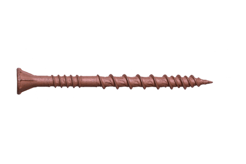 Image of Simpson Deck-Drive™ DSV WOOD Screw - #10 x 3-1/2" T-25, Flat Head, Quik Guard®, Red (1000/Box)