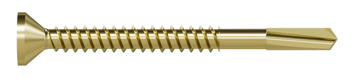 Image of Simpson Strong-Drive® PPHD SHEATHING-TO-CFS Screw (Coll.) - #8 x 1-15/16" T25, Yellow Zinc (2000/Box)