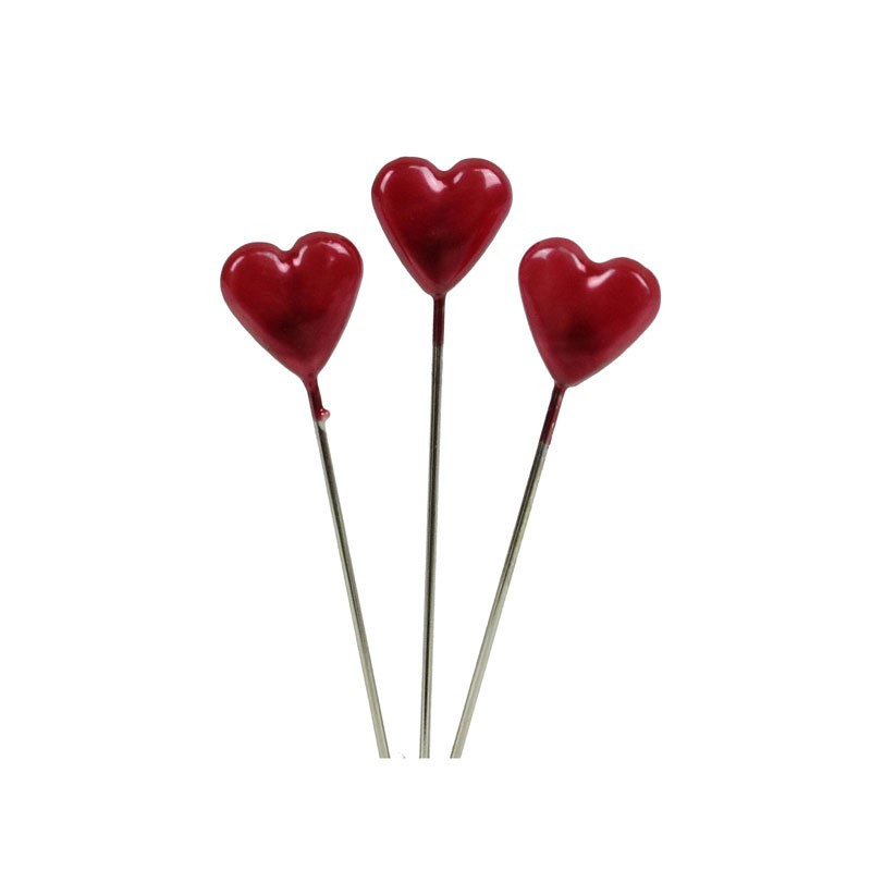 Red Heart Shaped Pins (5cm) Interflora Marketplace