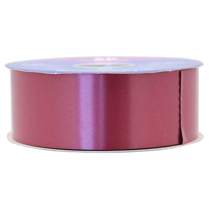 50mm x 9.1m Burgundy Poly Ribbon - Interflora Marketplace