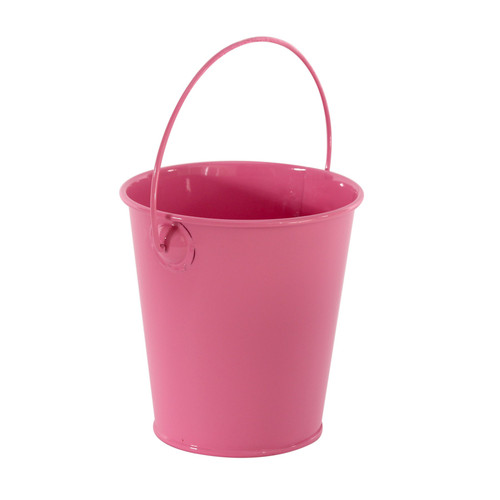 Dusky Pink Zinc Drop in Bucket (9cm)