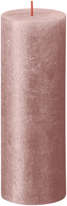 Bolsius Rustic Shimmer Metallic Candle 190 x 68 - Pink Bolsius Rustic Shimmer Metallic Candle 190 x 68 - Pink