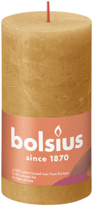Bolsius Rustic Shine Pillar Candle 130 x 68 - Honeycomb Bolsius Rustic Shine Pillar Candle 130 x 68 - Honeycomb