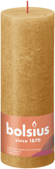 Bolsius Rustic Shine Pillar Candle 190 x 68 - Honeycomb Bolsius Rustic Shine Pillar Candle 190 x 68 - Honeycomb