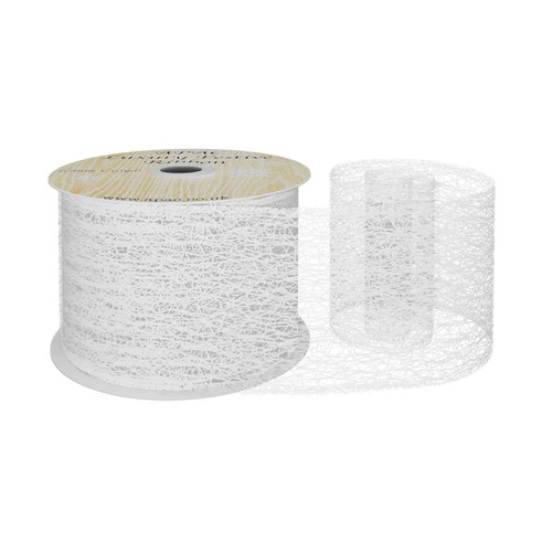 White Webbing Ribbon (63mm x 10 yards)