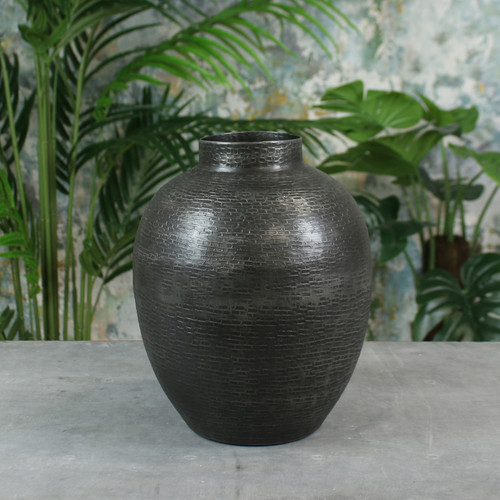 Hampstead Flower Vase Graphite (26 x 21cm)