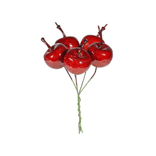 Apple Pick Bunch x 5 Burgundy 2.5cm (Box of 6)