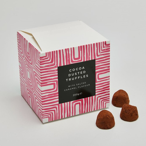 Cocoa Dusted Truffles with Salted Caramel Flavour