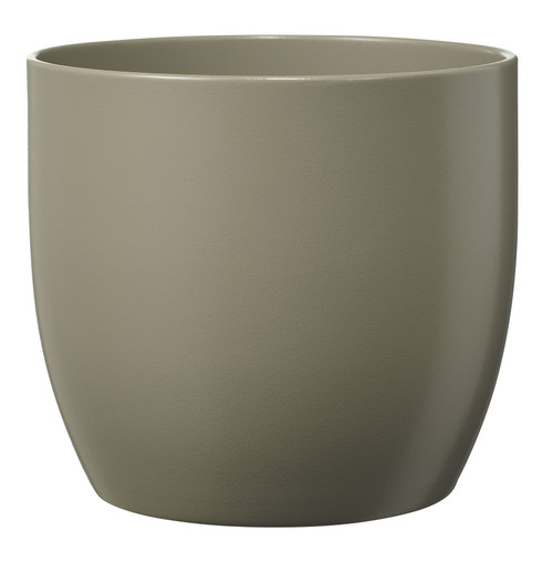 Basel Fashion Ceramic Pot Matte Light Gray (W14 X H13cm)