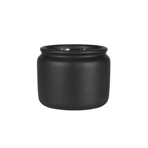 Moda Black Honey Pot Planter - H13cm x Dia 16cm