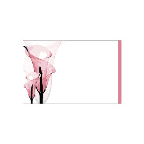 Small Card - No Message - Pink Calla Lily Illustration - PK25