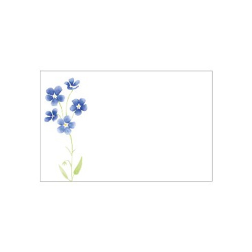 Small Card - No Message - Watercolour Forget me Not - PK25