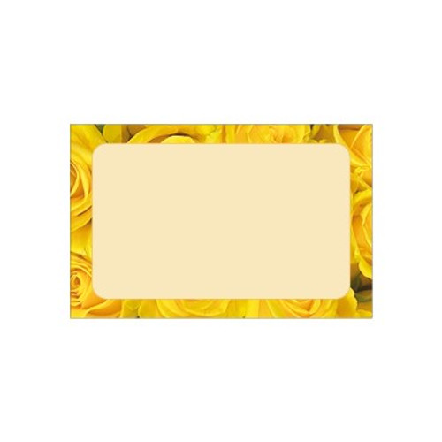Small Card - No Message - Yellow Rose Frame - PK25