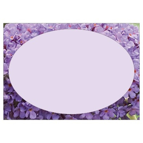 Large Card - No Message - Lilac Border - PK6