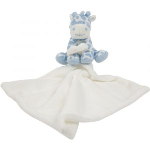 Blue Bing Bing Giraffe Blanket with Rattle