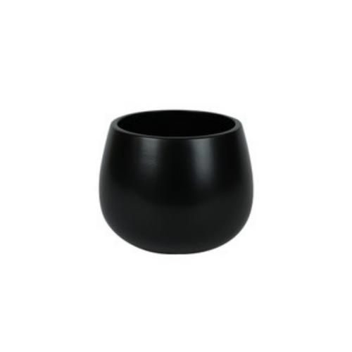 Hortus London Ceramic Pot - Matt  Black (Dia13 x H12cm)