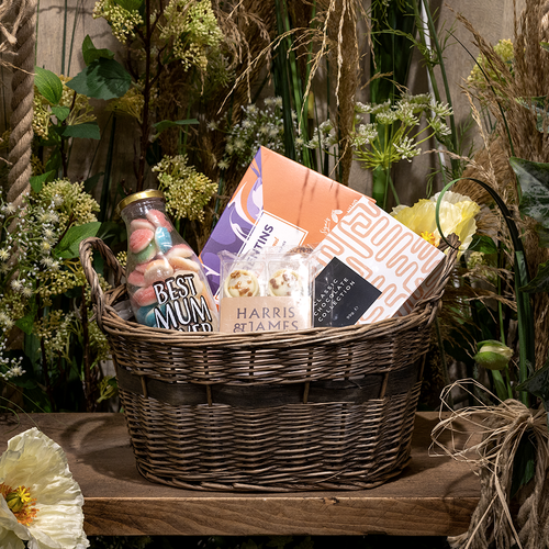 Woven Gift Basket with Handles