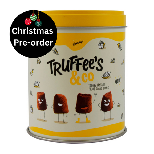 Truffles & Co Original Cocoa Dusted Truffles in Yellow design Tin