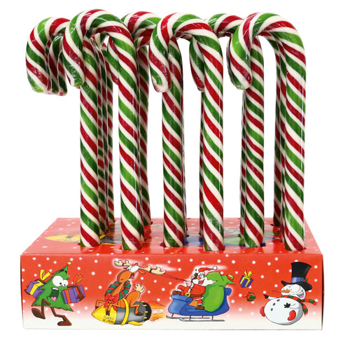 Red and White Candy Canes with display