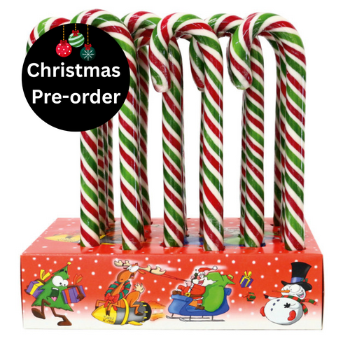 Red and White Candy Canes with display