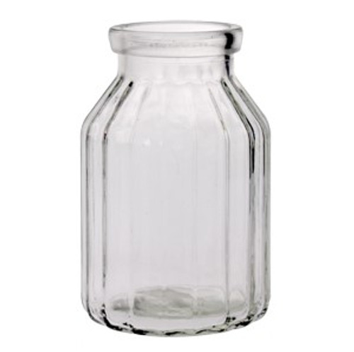 Matilda Fluted Jar - Clear (11 x H16.5cm)
