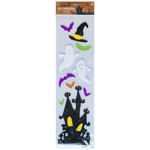 Spooky Haunted House Gel Stickers - Large Pack Spooky Haunted House Gel Stickers - Large Pack