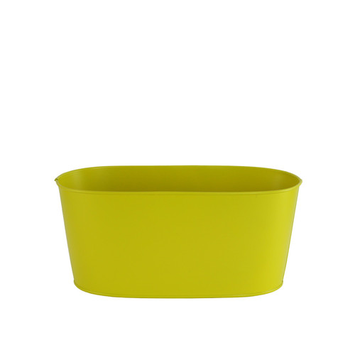 Yellow Galvanised Oval Trough