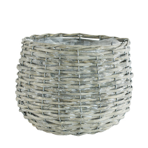 18cm Grey Wicker Basket