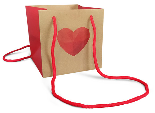 Majestic Faceted Love Gift Bag (13cm x 13cm)