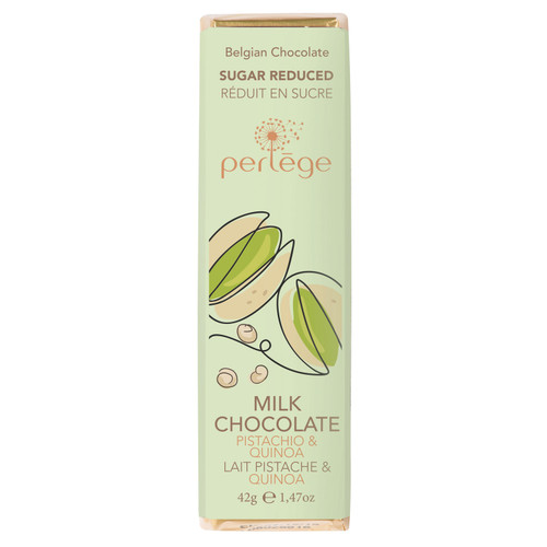 Perlege Milk Chocolate Bar with Pistachio & Quinoa