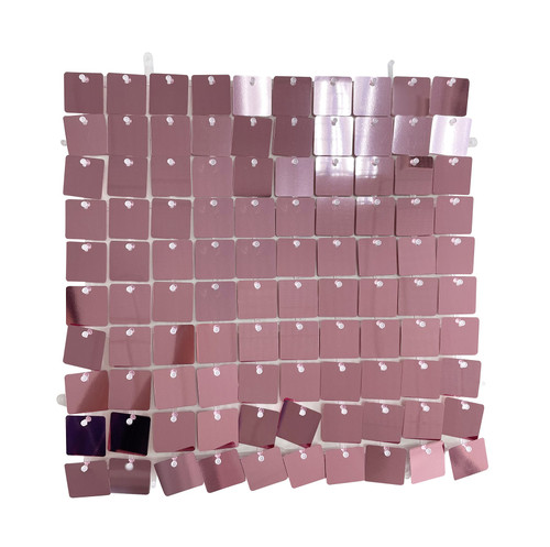 Sequin Wall Panel Square Pink - 30 x 30cm