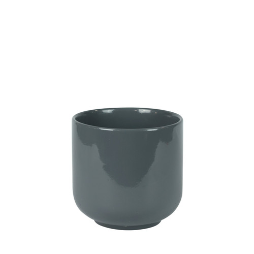 Hortus Havana Ceramic Pot Grey - Dia 16.5 x H15cm