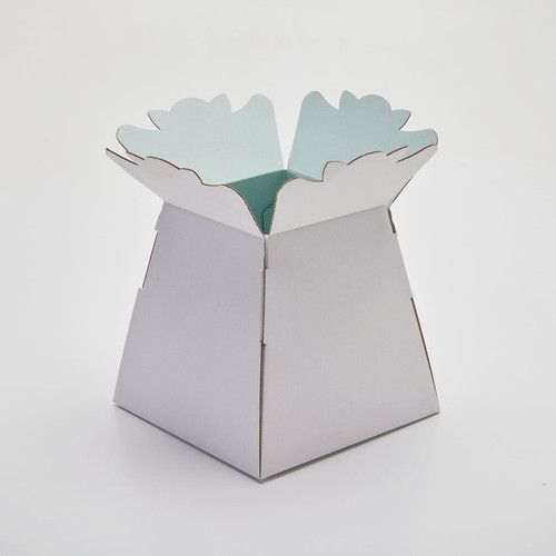 White Fluted Edge Gift Box
