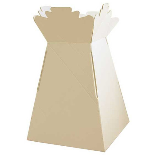 Large Cream Living Vase (x30) (33.5cm x 20.5cm x 11.5cm)