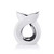 White Cross Over Wax Melt Burner (14.5cm x 6cm x 17cm)