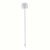 23cm White Plastic Cardette