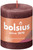 Bolsius Rustic Shine Pillar Candle 80 x 68 - Velvet Red