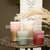 Bolsius Rustic Metallic Candle 130 x 68 - Faded Gold Pink