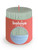 Bolsius Rustic Silhouette Pillar Candle 80 x 68mm - Jade Green