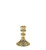 Flora Candlestick - Electroplate Gold Glass H10cm