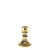 Paloma Candlestick - Electroplate Gold Glass H10.5cm