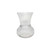 Ribbed Hand Tie vase with Round Base - Clear - H19.5cm