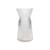 Tall Ribbed Vase with Wide Neck - Clear - H26cm