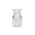 Ribbed Sweetheart Vase - Clear - H19.5cm