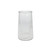 Ribbed Graduated Vase - Clear - H21.5cm