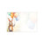 Small Card - No Message - Watercolour Rabbit with Balloons - PK25
