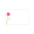 Small Card - No Message - Watercolour Pink Rose - PK25